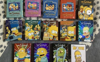 Simpsons 2-14 DVD setit ja Simpsons Movie