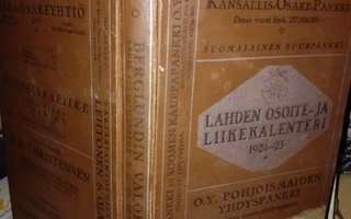 Lahden osoite- ja liikekalenteri 1924-1925  ( SIS POSTIKULU)