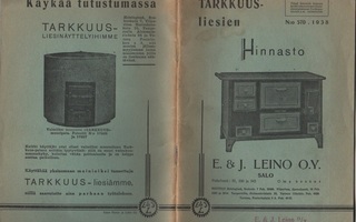 Tarkkuusliesien hinnasto N:o 570, 1938, E. & J. Leino O.Y.
