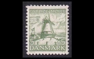 Tanska 234 ** Tuulimylly 5+5 öre (1937)