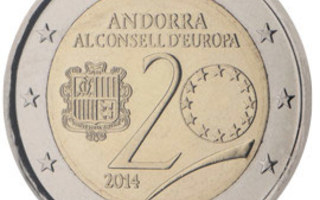 2€ Andorra 2014 Amission to the Council of Europ