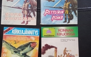 3 kpl ilmojen ja 1 kpl viidakon korkeajännitys