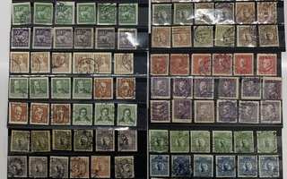 Ruotsi - vanhoja postimerkkejä n. 380kpl