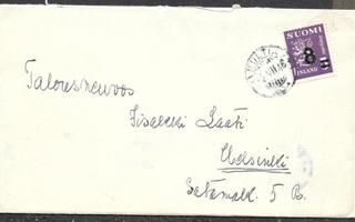 Postilähetys - Yl.m. 8/5mk (LAPE 313) Multia 2.7.1946
