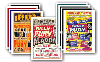 BILLY FURY -- promo postikortti setti x10  (UPEA lahja!) #1