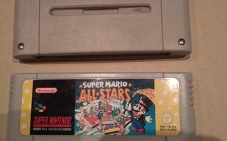Super Mario World ja Super Mario All Stars SNES 16bit