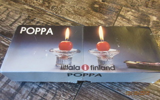 Iittalan Poppa-kynttilänjalat 2 kpl laatikossaan