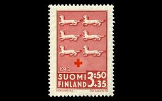 273 ** Punainen risti 3,50mk+35p (1943)