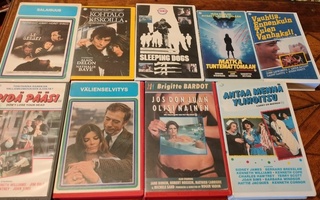 Yhdeksän keräily VHS kasettia 10€ lähdöillä!