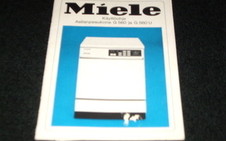 MIELE - Astianpesukoneen KÄYTTÖ - OPAS vuodelta 1978