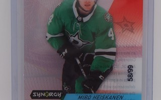 202-21 Upper deck Synergy Black Miro Heiskanen /99