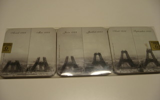 Eiffel torni lasinaluset 6kpl