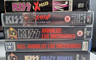 KISS VHS-kasetteja