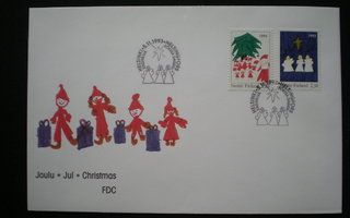 FDC Joulupostimerkit 5.11.1993 - LaPe 1228-1229