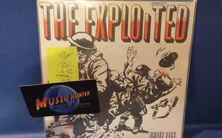 THE EXPLOITED - ARMY LIFE VG+/EX- UK -82 REISSUE 7" EP