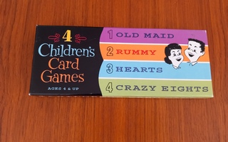 4 Children's Card Games - pelikorttipakkaus