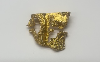 Rintakoru ”Dinosaurus” 14k kultaa. Lapponia.