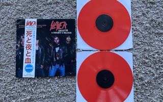Slayer death & night & blood 2012 red numeroitu.