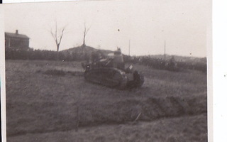 VANHA Valokuva Panssarivaunu 6 x 9 cm 1930-l