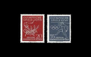 DDR 539-40 ** Melbournen kesäolympialaiset (1956)