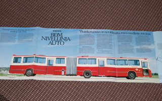 1981 Volvo B10M bussi esite - suom - KUIN UUSI