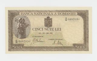 Romania 500 Lei 20.4.1942 P51, aUNC