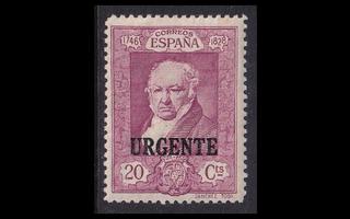 Espanja 481 ** Francisco de Goya 20 C pikakirje (1930)