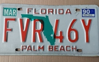 FLORIDA Palm Beach rekisterikilpi
