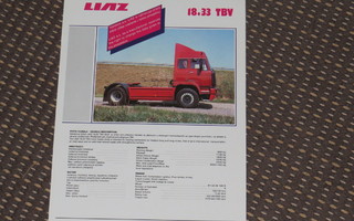 2000 (noin) LIAZ 18.33 kuorma-auto esite - KUIN UUSI - truck