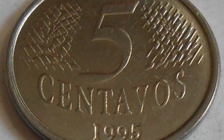 BRASILIA  5 Centavos v.1995  KM#632    Circ.