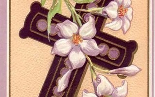 ANTIIKKIKORTTI - USA / Valkeat liljat ja risti. 1900-l