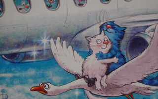 Irina Zeniuk siniset kissat lentokoneessa paitsi yksi