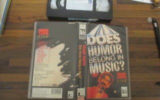 Frank Zappa - Does Humor Belong In Music ? VHS