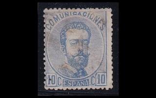 Espanja 122a o Amadeo I 10 C ultramariini (1873)