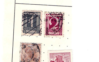 Vanhoja postimerkkejä Itävalta