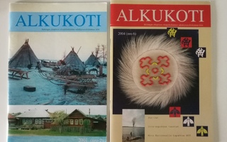 Kaksi Alkukoti -lehteä 2/2001 ja 6/2004