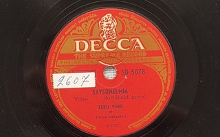 Savikiekko 1949 - Eero Väre - Decca SD 5078