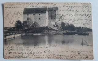 Postikortti Kastelholman linna 1900-luvun alku
