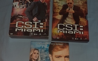 CSI Miami kaudet 1-5 DVD-boxit