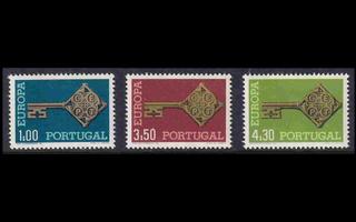 Portugali 1051-3 ** Europa (1968)