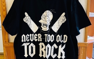 Never Too Old to Rock t-paita koko 4XL