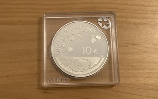 Hopearaha Suomi 2005 10€, proof