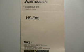 KÄYTTÖOHJE - VIDEONAUHURI MITSUBISHI HS-E82