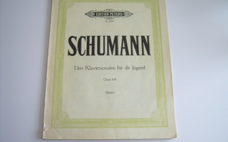 Schumann, DREI KLAVIERSONATEN FÜR DIE JUGEND op 118, piano