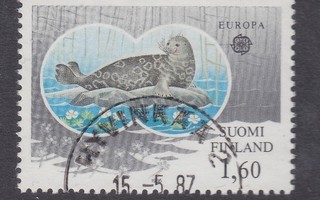 1986 Europa cept 1,6 mk loistoleimaisena
