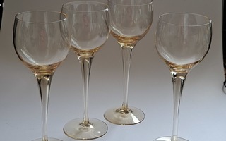 Viinilasit 4 kpl, Nils Landberg, Orrefors