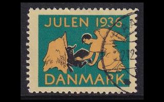 Tanska joulumerkki 33 o Enkeli ja lapsi (1936)