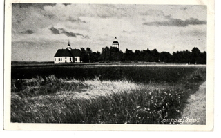 Lappajärvi - Kirkko pellon takana v1936.