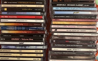 Cd-levyjä 115 kpl. Rock, pop, jazz, soul, räp yms.