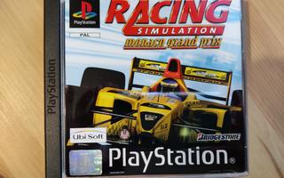 Racing simulation Monaco grand prix / PlayStation -peli PAL